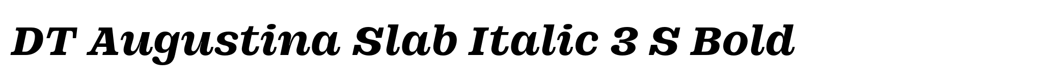 DT Augustina Slab Italic 3 S Bold image